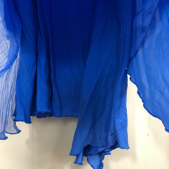 Alice + Olivia Anika Layered Asymmetrical Silk Hem Tank Dress Sz M - Picture 9 of 15